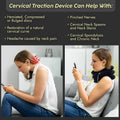 Cervical Neck Traction Device & Posture Corrector for Women and Men, FSA HSA Eligible Inflatable Neck Stretcher Brace for Decompression,