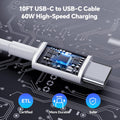 Dayaoncy Compatible with Iphone 16/15 Charger Fast Charging, 20W USB C Wall Charger with 3Pack 10FT USB C to C Cable, Type C to Type C Fast