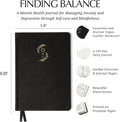 FINDING BALANCE 100-Day Mental Health Journal â Daily Journal with Prompts for Mindfulness, Self-Care & Healing â Anxiety & Depression Relief
