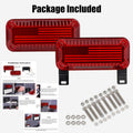 RV Tail Lights, 57 LED RV Camper Trailer Tail Lights with Running/Turn Signal/Brake/Stop License Plate Light Surface Mount RV Led Tail Lights