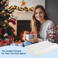 Bedsure Cervical Neck Pillow for Sleeping, Odorless Memory Foam with Cool-Touch Ice Pillowcases, Ergonomic Contour Pain Relief, Dorm Neck Support