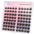 Lash Clusters Manga Eyelash Clusters Spiky Cluster Eyelash Extensions 80Pcs C Curl Individual Lashes Volume Anime Lash Clusters with Thin Band