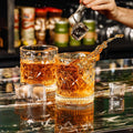 PARACITY Whiskey Glasses Set of 2,Christmas Gift, Old Fashioned Glasses, Rocks Glasses, Bourbon Glasses, Suitable for Use in Bars, Parties, and