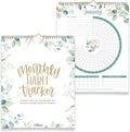 Bloom Daily Planners Hanging Habit Tracking Calendar â Undated 12 Month Inspirational Habit Tracker for Daily, Weekly & Monthly Goals (8â X 10â)