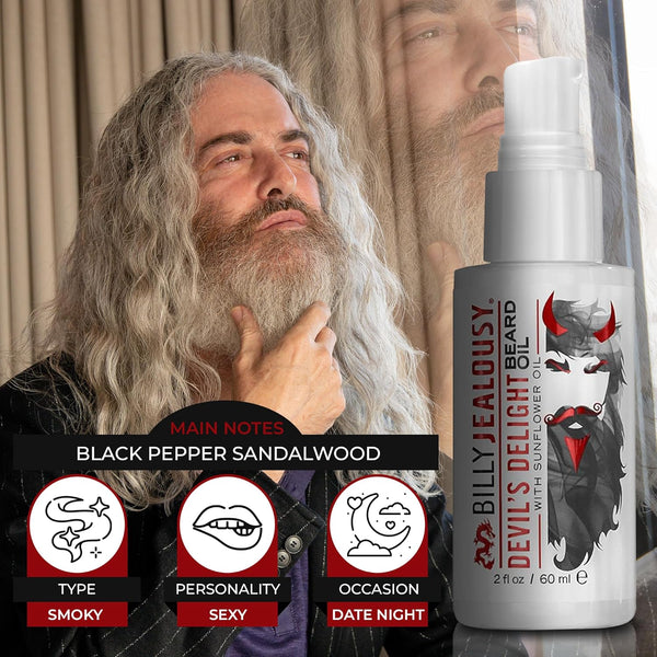 Billy Jealousy Beard Oil for Men, Lightweight, Low Shine, and Hydrating Beard Moisturizer for Softer Hair, Helps Prevent Itching and Flakes Vanilla