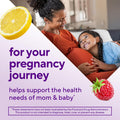 Vitafusion Prenatal Gummy Vitamins, Raspberry Lemonade Flavored, Pregnancy Vitamins for Women, with Folate and DHA, AmericaâS Number 1 Gummy