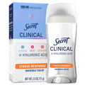 Secret Clinical Strength Antiperspirant Deodorant for Women, Stress Response, 3X Stress Protection, 72Hr Sweat & Odor Protection, PH Balancing