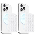 Klearlook 2PCS Magnetic Suction Phone Mount for MagSafe Case, Sticky Phone Grip Holder for iPhone, Removable Hands-Free Selfie/Video for TikTok