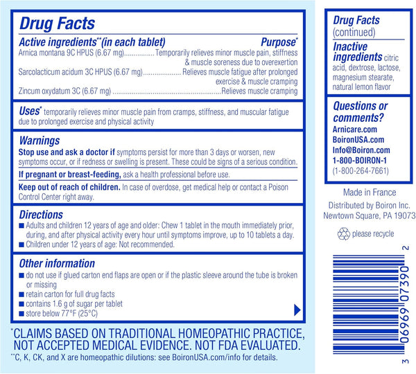 Boiron Arnicare Leg Cramps for Day and Night Relief from Cramping and Stiffness in Feet or Calves - 33 Tablets