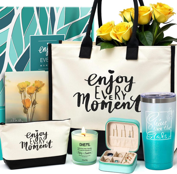 Gifts for Women and Mom, Birthday Gifts, Unique Gift Set for Christmas, Mothers Day, Valentines Day, Tumbler Personalized Present for Friendship,