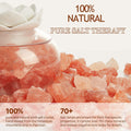 Essential Oil Diffusers Aromatherapy Diffuser: Vyaime Salt Lamp Diffuser for Home Bedroom Office, Pink Crystal Himalayan Cute Lotus Auto Shut-Off