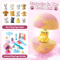Bath Bombs for Kids with Surprise inside for Girls Boys, 12 Pack Kids Bath Bombs with Dog & Cat Toys Pretend Playset Handmade Bubble Bath Fizzies