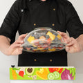 Chicwrap Veggies Refillable Plastic Wrap Dispenser - Includes 12" X 250' Roll Professional Grade Disposable Plastic Wrap - Reusable Dispenser