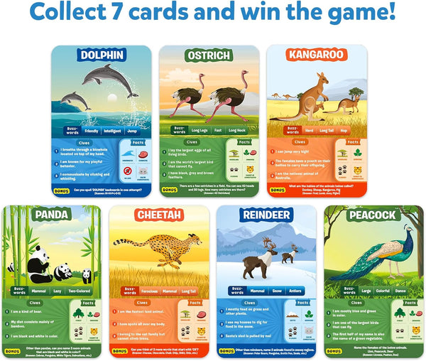 Skillmatics Guess in 10 Animal Planet, Card Game, Perfect for Boys, Girls, Kids, Teens, Adults Who Love Animals, Trivia Games, Travel Games, Gifts