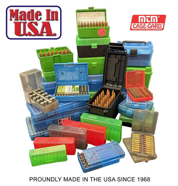 MTM H50-R-MAG Deluxe 50-Round Rifle Ammo Box 300 Win Mag 30-30 375 H&H 7Mm Rem Mag