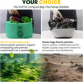 Compost Bags 3 Gallon,100 Count,Compost Food Scrap Waste Bags Fits Countertop Bin,Small Kitchen Food Scrap Waste Bags,Compost Bin Bags,Certified