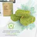 Spongentle Deep Cleansing Dual Texture Body Loofah Sponge, Vacuum Sealed, for Bath and Shower, for Gentle and Deep Exfoliation, Generous and Rich