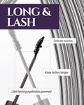 HEVVYMAKEUP Define Eyes Mascara Black Long & Lash - Lash Extension Lengthening, Defining - Feathery Soft, No Smudging, No Clumping - Korean Eye