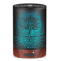 Essential Oil Diffuser- Aromatherapy Diffuser With7 Colors Light and Auto-Off for Women Metal Cool Mist Humidifier for Home and Office(Tree)
