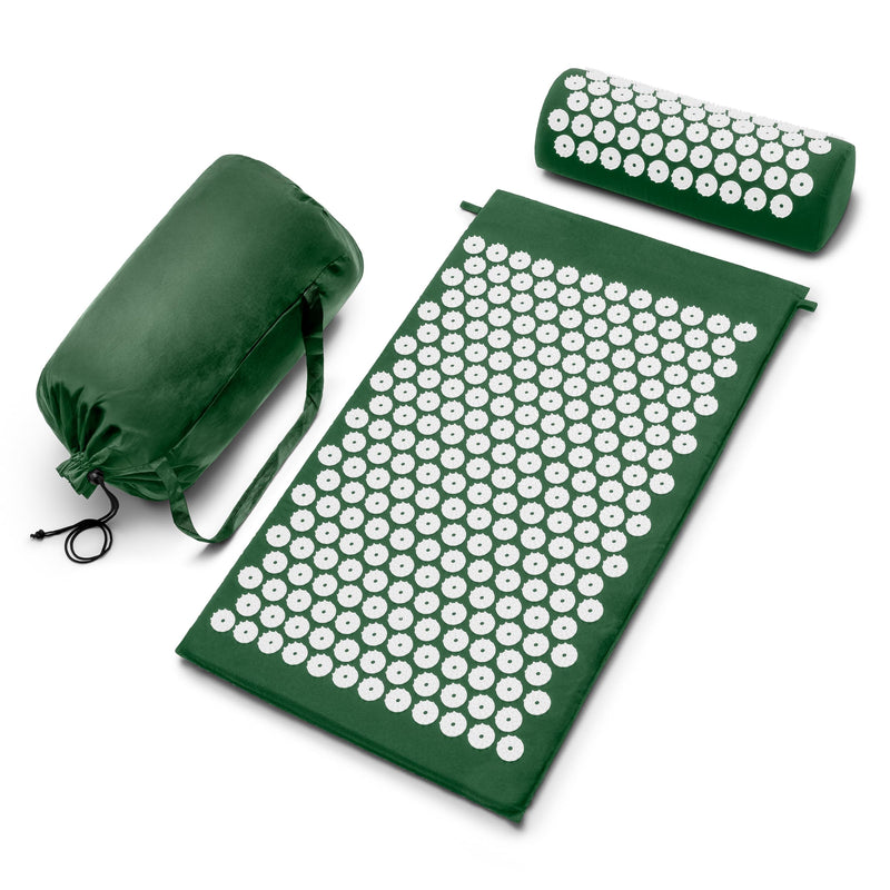 Sivan Back and Neck Pain Relief Acupressure Mat and Pillow Set, Chronic Back Pain Treatment - Relieves Your Stress of Lower Upper Back and Sciatic