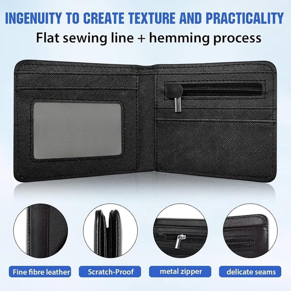 EXXBYELI Boys Wallet for Kids, Cool Kids Gamer Wallet for Boys Ages 8-10 9-12 11-15 with Credit Id Card Cash Holder Black Rfid Blocking Zipper for