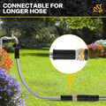 Short Garden Hose Meatl Water Hose Heavy Duty Stainless Steel Hose with Metal Fittings Flexible Lightweight Hose Puncture Proof for Yard,