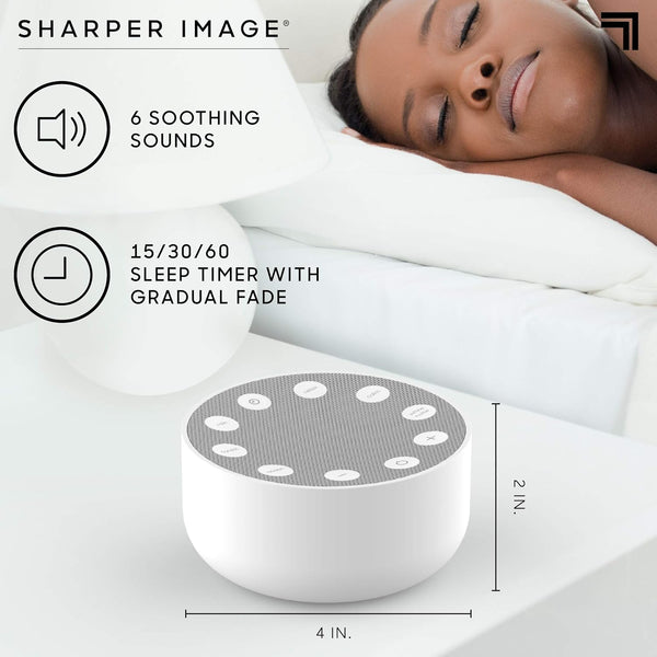 Sharper Image® Relax & Rejuvenate Bundle – Acupressure Mat & Pillow Set with White Noise Sound Machine, Ideal for Stress Relief, Pain Management & Restful Sleep