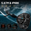 Smart Watches for Men GPS, Pressure,Altitude,Compass, 480Mah Extra-Large Battery, 50M Waterproof, Full Metal Body Rugged Smartwatch, Answer/Make