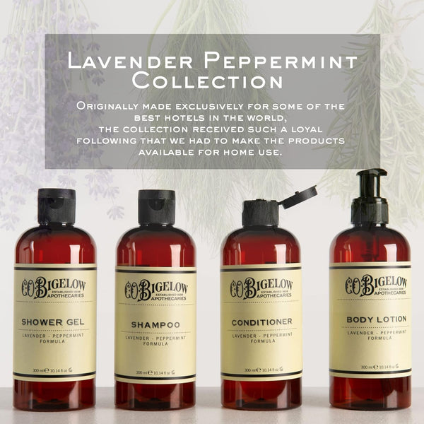 C.O. Bigelow Shampoo, Lavender Peppermint Shampoo Cleanses & Soothes Hair & Scalp, Luxury Shampoos for Men & Women, 10.4 Fl Oz.