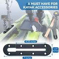 Kayak Track, Kayak Low Profile Track for Fishing Rod Holder, Kayak Track Accessories for Cup Holder, Kayak Accessories Mount Track, Kayak Rail