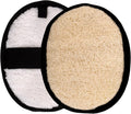 Rugged Natural Shower Loofah for Men - Tough Eco-Friendly Exfoliating Body Scrubbers, Durable & Gentle Terry Towel Cloth Pad for Manly Skin Care -