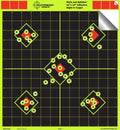 Splatterburst Targets - 12 X 12 Inch Sight in Stick & Splatter Self Adhesive Shooting Targets - Shots Burst Bright Fluorescent Yellow - Great for