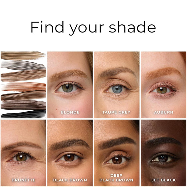 WUNDERBROW Eyebrow Gel, Waterproof, Smudgeproof, Lasts for Days, Shade: Black/Brown, Vegan and Cruelty-Free