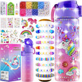 Gifts for Girls 4-12, Decorate Your Own Water Bottle Kits for Girls, Unicorn Diamond Painting Toys & Friendship Bracelet Kit, Fun Arts Crafts for
