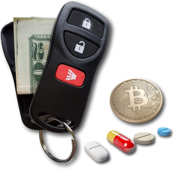 Key Diversion Safe by Stash-It, Hidden Secret Compartment, Stash Box, Discreet Decoy Car Key Fob to Hide and Store Money at Festivals and While