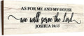 Jetec Bible Verse Scripture Wall Signs, as for Me and My House We Will Serve the Lord, with God All Things Are Possible, God Is within Her She