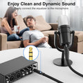 HOSONGIN XLR Female to 1/4 TRS Male Balanced Cable, 6.35Mm Balanced Stereo Jack Cable with 3-Pin Connector, Nylon Braided for Live Sound,