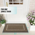 OLANLY Front Door Mat Indoor Outdoor Entrance, Waterproof All-Season, All-Weather Doormat, Sturdy Natural Rubber, Fade Resistant, Low Profile,