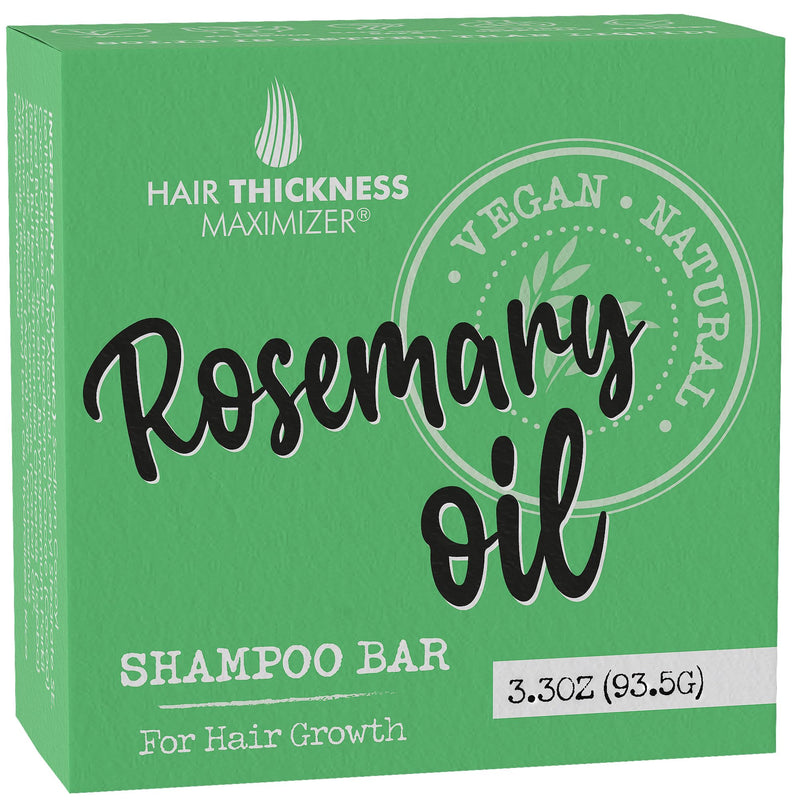 Rosemary Oil for Hair Growth Shampoo Bar. Eco-Friendly,No Harsh Chemicals, Color Safe, pH Balanced. Solid Shampoo Bar Equal to 3 Liquid Bottles.