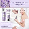 Gifts for Women Spa Lavender Bath Gifts Baskets for Women Mothers Day Gifts Birthday Gifts Relaxing Self Care Gift for Mom Her Auntie Sister