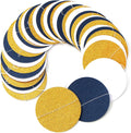 Navy-Blue White-Gold Party-Decorations Streamers Garland - 52Ft Graduation 2025 Glitter Hanging Paper Banner, Men Boy Birthday Nautical Fathers