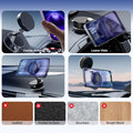 Vacuum Suction Magnetic Phone Holder, Upgraded Suction Cup Phone Holders, Magnetic Car Phone Holders for Phone and All Smartphones, Portable Phone