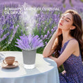 Essential Oil Diffusers for Home, Lavender Potted Plant Aromatherapy Diffuser, Ultrasonic Cold Mist Humidifier for Office, Bedroom, Waterless Auto