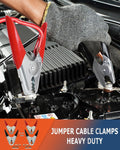 Battery Jumper Cable Clamps Heavy Duty, 1100A Battery Booster Cable Insulated Parrot Clips, Battery Charging Connector Kit for Car, Auto Heavy