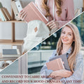 JUBTIC Mood Tracker Journal, Mental Health Journal for Women, 100-Day Self Care & Anxiety Journal with Wellness Tracker and Monthly Reflection,