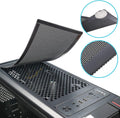 [4 Pack] 280X140Mm PC Case Dust Mesh Filter, Magnetic Frame Computer Fan Dust Mesh PC Cooler Filter Dustproof PVC Cover Grills - Black