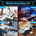 Large Mousepad Gaming, 35.4X15.7In Mouse Pad for Professional Gaming & Comfort Office, Quality Lycra Cloth Extra Large Mouse Pad XXXL, Non-Slip