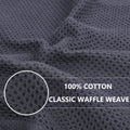 Homaxy 100% Cotton Waffle Weave Kitchen Dish Cloths, Ultra Soft Absorbent Quick Drying Dish Towels, 12 X 12 Inches, 6-Pack, Mixed Color