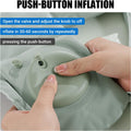 MABOZOO U-Shaped Hot Bathtub Pillow,Inflatable Spa Pillows for Hot Tub with Adjustable Button for Shower, Neck Support Headrest & Leg Pillow for