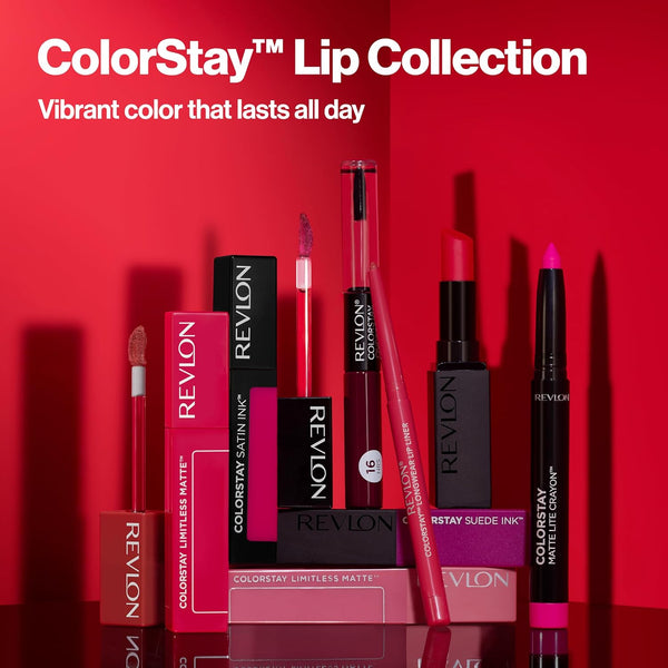 Revlon Liquid Lipstick with Clear Lip Gloss, Colorstay Overtime Lipcolor, Dual Ended with Vitamin E, 380 Always Sienna, 0.07 Fl Oz